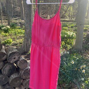 Old Navy Women's Cami Top Dress Size M - Fuchsia Pink - Adjustable Waist